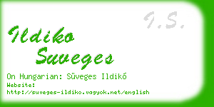 ildiko suveges business card